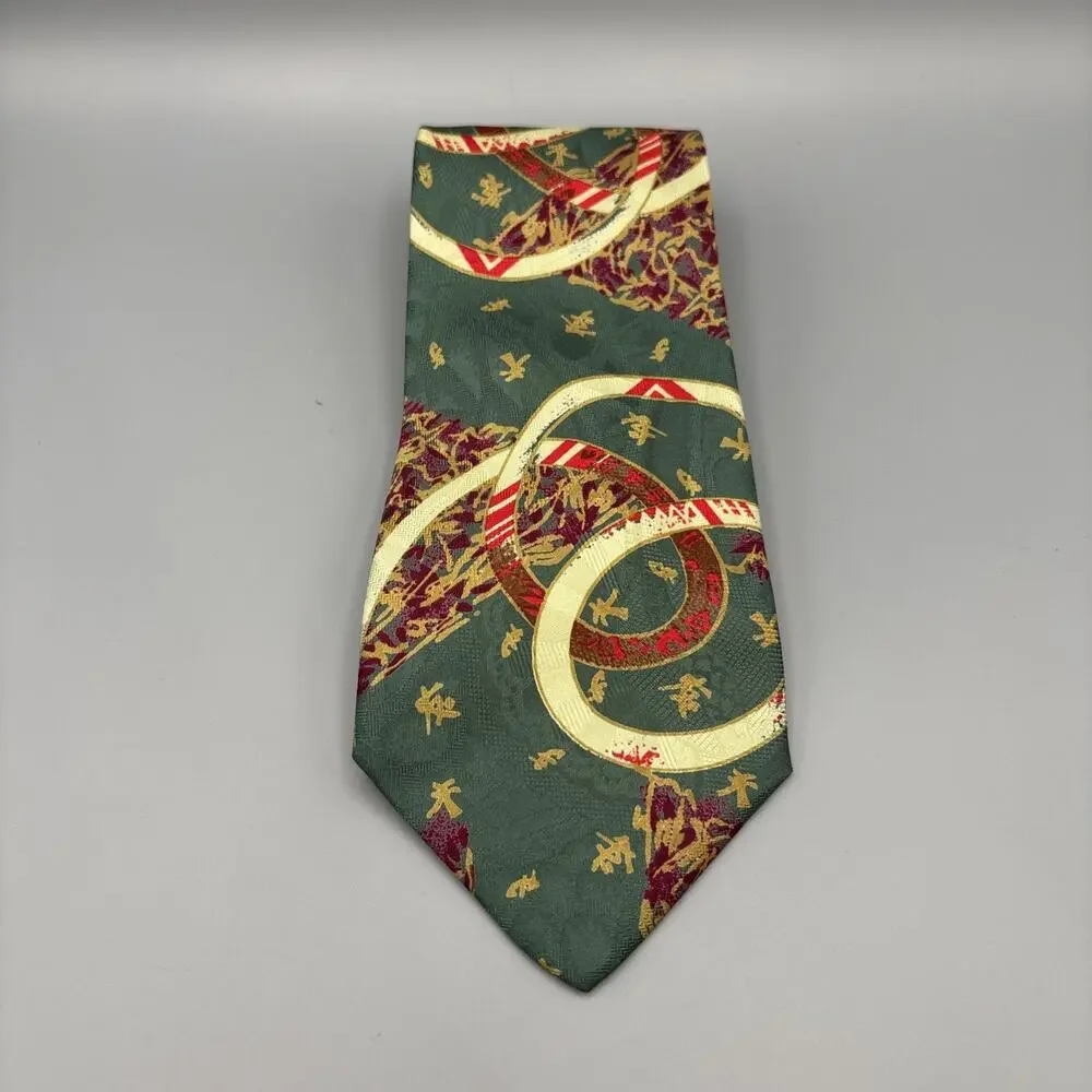 Vintage Nordstrom Silk Tie Japanese Classic Mens Necktie